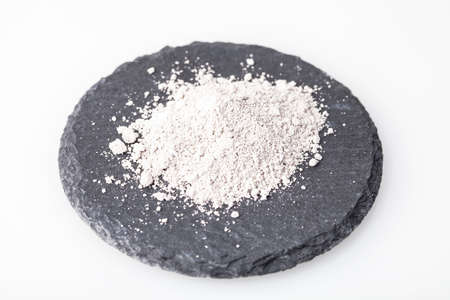 Vibhuti (Bhasma) is used to denote the sacred ash which is made of burnt dried wood in ?gamic rituals. Hindu devotees apply vibhuti traditionally as three horizontal lines across the forehead.の写真素材