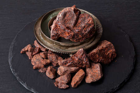 Dragon's blood is a red resin obtained from different species of plant : Croton, Dracaena, Calamus rotang. It has been in continuous use since ancient times as varnish, medicine, incense, and dye.の写真素材