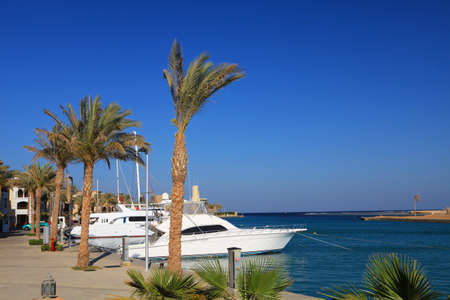 Port Ghalib, a beautiful port, marina and tourist town near Marsa Alam, Egypt.の写真素材