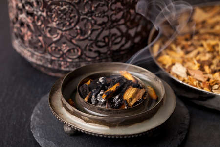 Agarwood, also called aloeswood, aloes, incense chipsの写真素材