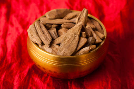 Agarwood, also called aloeswood, incense chipsの写真素材