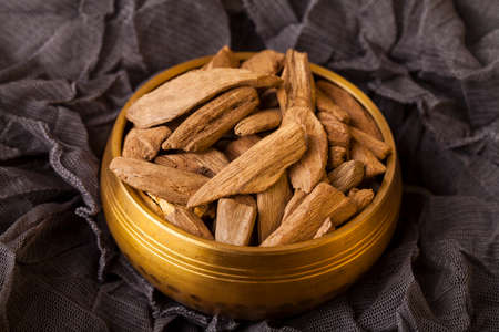 Agarwood, also called aloeswood, incense chipsの写真素材