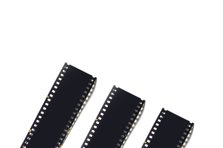 film strip isolated on white backgroundの写真素材