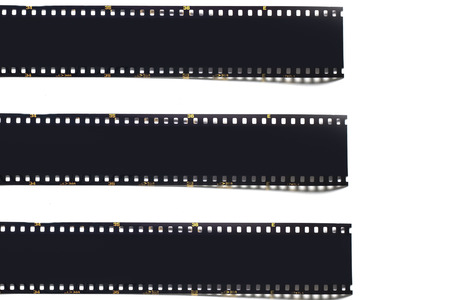 film strip isolated on white backgroundの写真素材