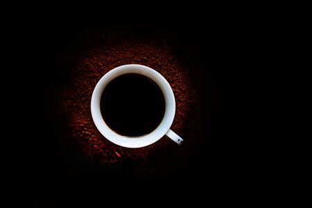 Art photo. Heart in coffeeの写真素材