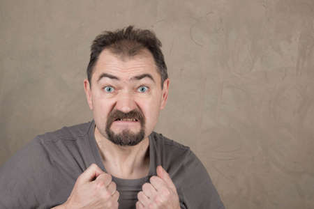 Emotions. Portrait of a Manの写真素材