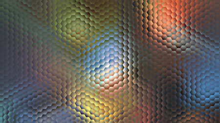 Colorful hexagon background for use in web design, technology and wallpapers