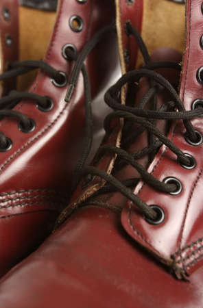 leather boot detailの写真素材
