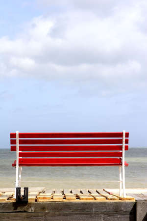 bench with a viewの写真素材