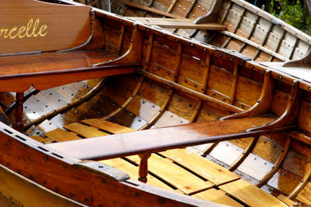 detail from thames sailing bargeの写真素材
