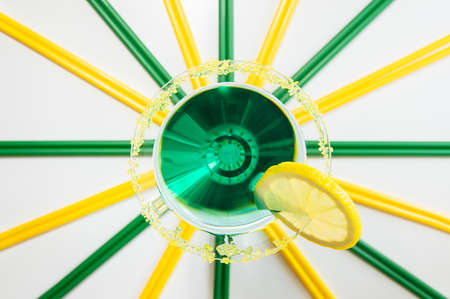 Brazil 2014 themed drinkの写真素材