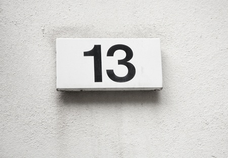 Number 13の写真素材
