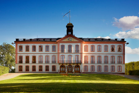 Tullgarn, Sweden - September 15, 2012: Tullgarn palace seen from the land side. のeditorial素材