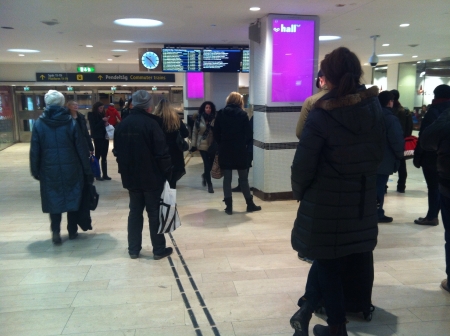 People at the Central station  Stockholm Swedenの素材