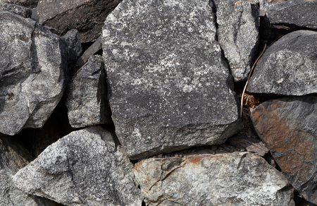 Closeup of a stonewall.の写真素材