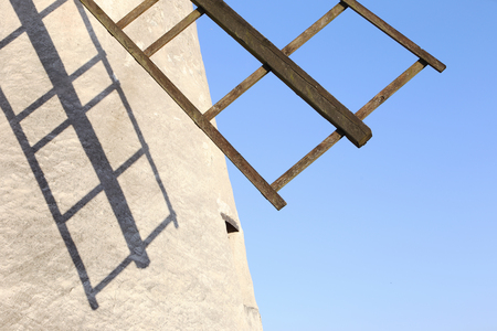 Close-up of a winmill wing.の写真素材