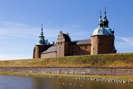 View from north of the Swedish Kalmar castle.のeditorial素材