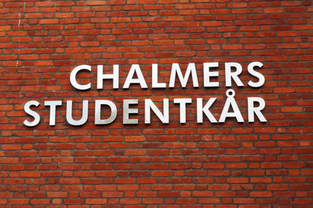 Gothenburg, Sweden - September 2, 2019: The Chalmers student union sign at the Chalmers university of technology.のeditorial素材