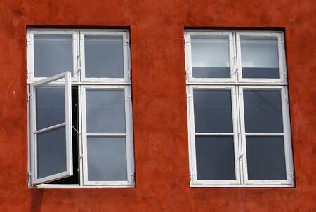 Two windows one opened, one closed.