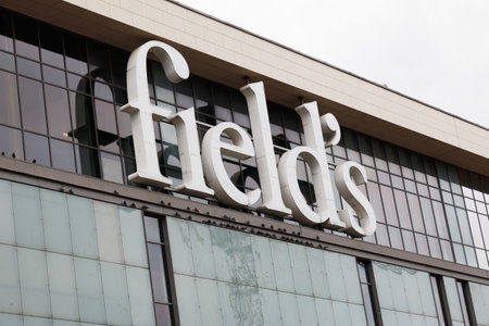Copenhagen, Denmark - September 4, 2019: Exterior detail of the Fields shopping mall located in the Orestad district.のeditorial素材