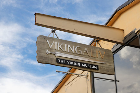 Stockholm, Sweden - July 24, 2020: The Viking musem located on the Djurgarden islanad.のeditorial素材
