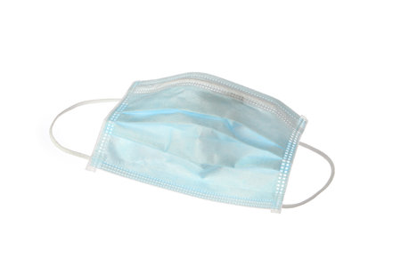 Virus protection face mask isolated on white background.の写真素材