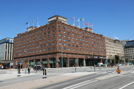 Stockholm, Sweden - May 12, 2021: Exterior view of the Sheraton Stockholm hotel.のeditorial素材