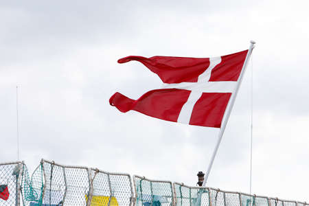 Danish naval ensign.の写真素材