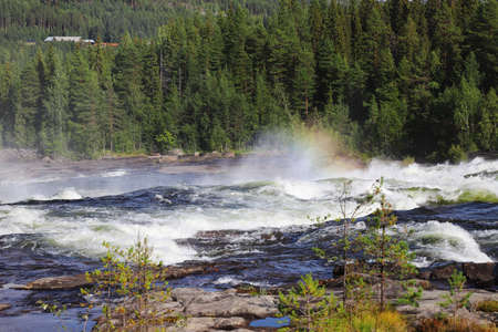 Storforsen rapidsの写真素材