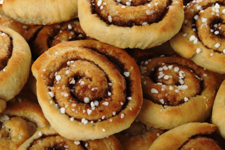 Traditional cinnamon rollsの写真素材
