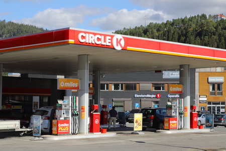 Storen, Norway - September 2, 2022: Circle K service station.のeditorial素材