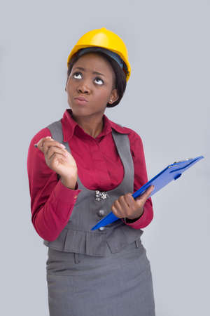 A beautiful young engineerの写真素材