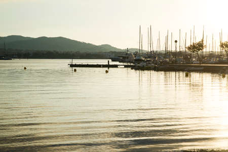 puerto de sant antoniの写真素材