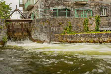Sluice at Fisherman's Wharf on the Middle River conduit runs along the east side of the River...