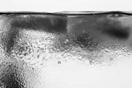 Abstract water drops on the glass. の写真素材