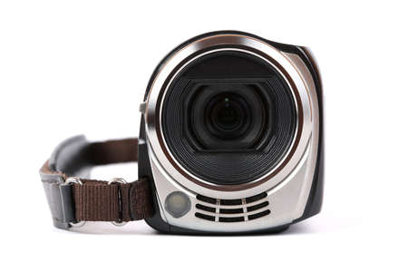 Amateur digital camera isolated on white