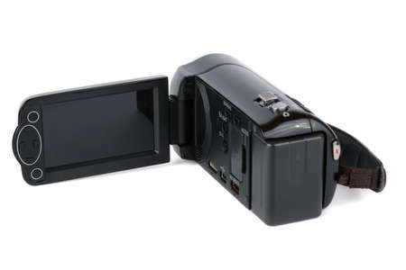 Amateur digital camera isolated on white