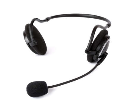 Headset isolated on white background