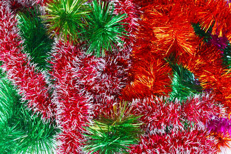 Colorful tinsel background photoの写真素材