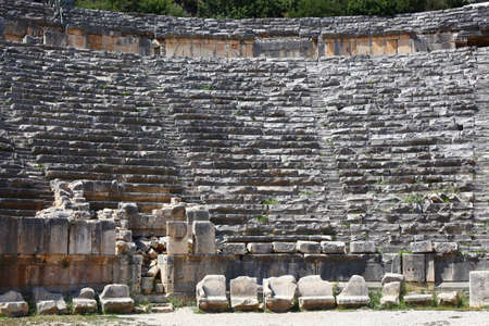 Ancient amphitheatre in Myra, Turkeyの写真素材