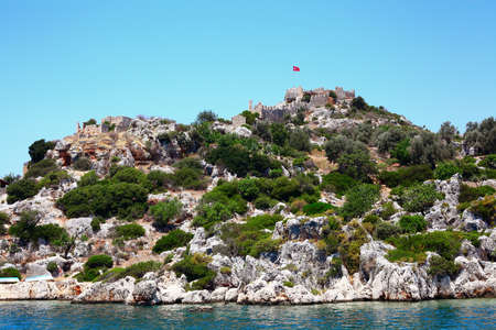 Ancient fortress of Kekova, Turkeyの写真素材
