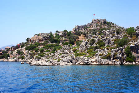 Ancient fortress of Kekova, Turkeyの写真素材