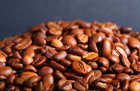 Roasted coffee beans close upの写真素材