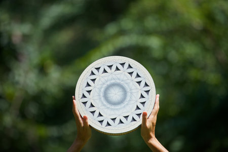 A musical instrument for playing religious music in shamanistic or Buddhist temples. Shaman...