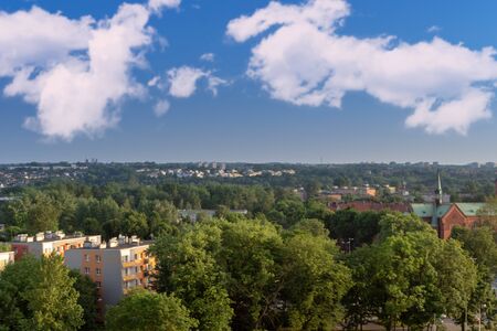 City Bytom landscape. Bytom Szombierki. cool