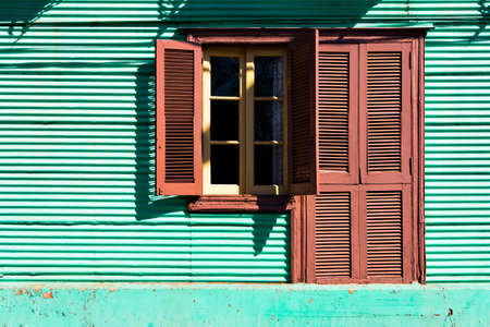 Colorful neighborhood La Boca Buenos Aires Argentineの写真素材