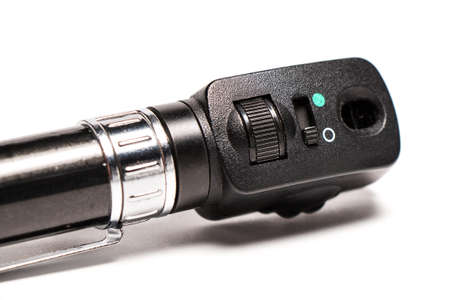 Ophthalmoscope close up isolatedの写真素材