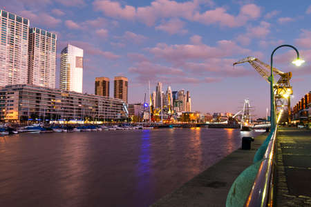 Puerto Madero modern and historic part of the town of Buenos Aires Argentinaの写真素材