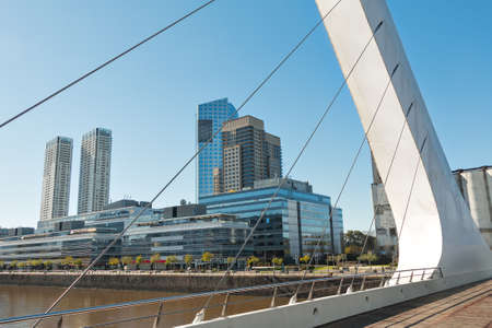 Puerto Madero modern and historic part of the town of Buenos Aires Argentinaの写真素材