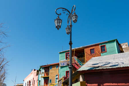 Colorful neighborhood La Boca, Buenos Aires Argentineのeditorial素材